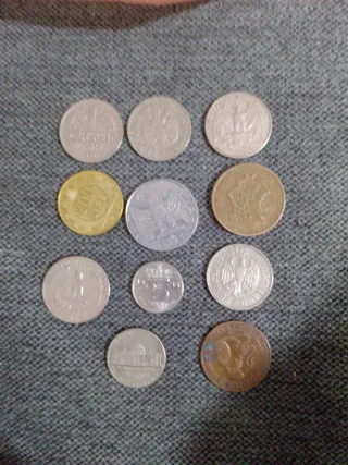 Lote di 10 monete da collezione