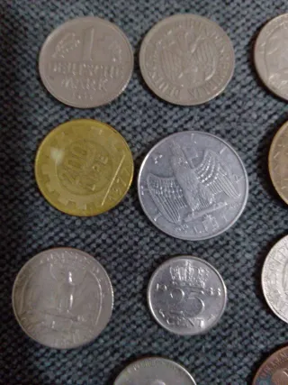 Lote di 10 monete da collezione