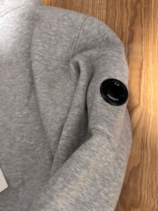 Sudadera CP Company Gris Media Cremallera