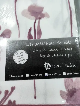 Juego de sábanas Carla Rubini tacto seda