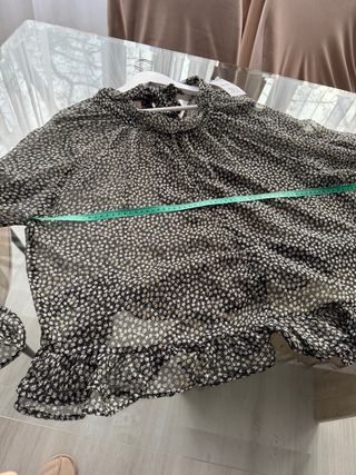 Blusa de gasa blanca mujer talla 44