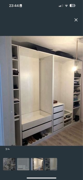 Vestidor modular IKEA