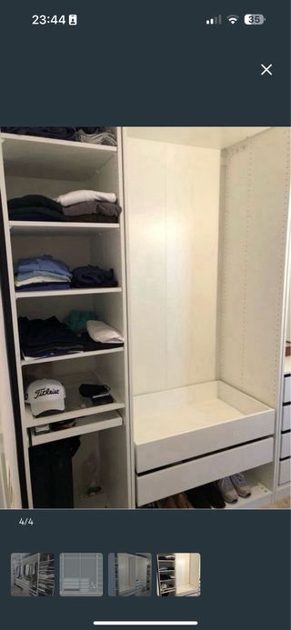Vestidor modular IKEA