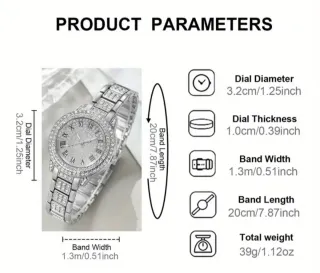 Conjunto de 7 piezas de reloj de cuarzo