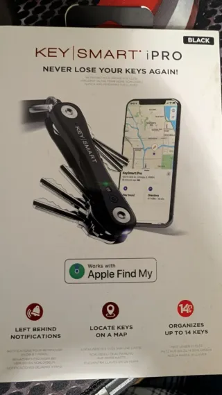 KeySmart iPro (Apple Find My) Negro