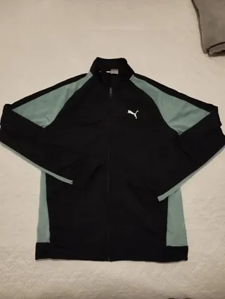 Sudadera Puma Negra y Verde