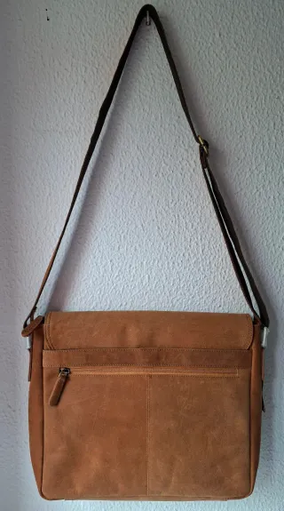 Bolso bandolera LEABAGS cuero auténtico,  vintage