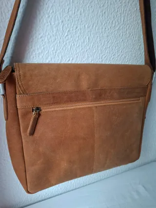 Bolso bandolera LEABAGS cuero auténtico,  vintage
