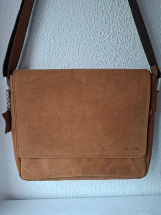 Bolso bandolera LEABAGS cuero auténtico,  vintage