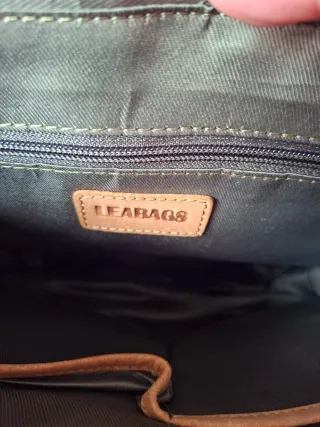 Bolso bandolera LEABAGS cuero auténtico,  vintage