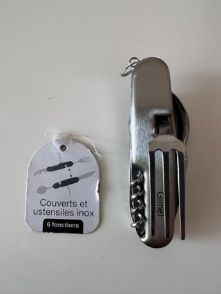 Navaja multiusos con cubiertos inox