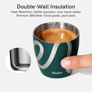 OutIn Juego 2 Tazas Espresso