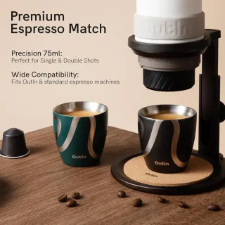 OutIn Juego 2 Tazas Espresso