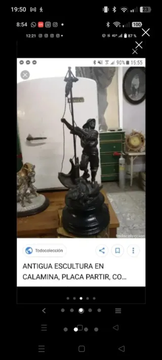 Escultura pescador calamina