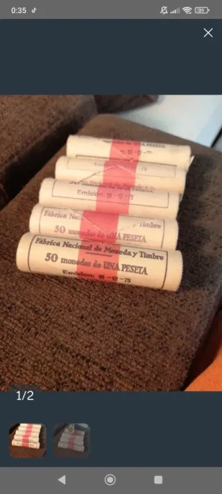 Cartuchos Monedas Españolas 10 € cada cartucho