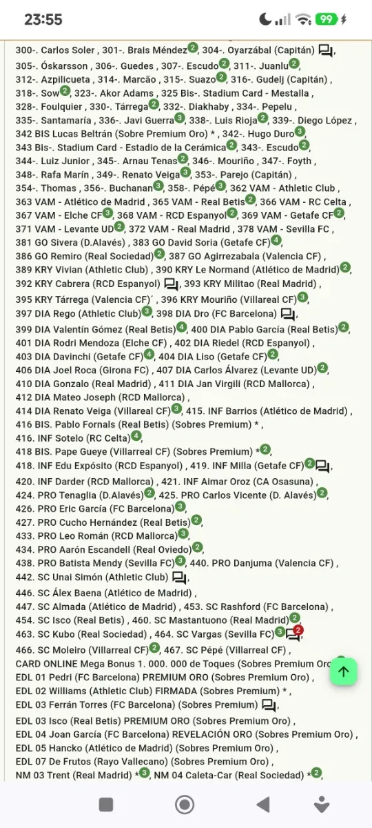 Cromos Panini Adrenalyn XL 2025-2026