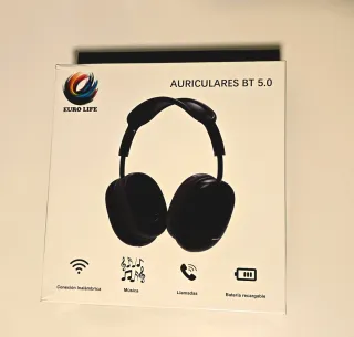 Auriculares EURO LIFE BT 5.0 Negros