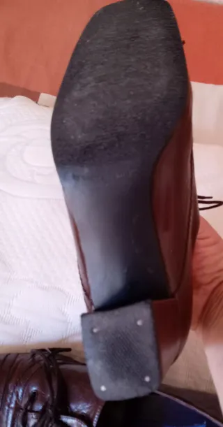 ZAPATOS PIEL MUJER MARRON