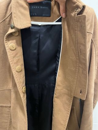 Levita militar estilo Napoleón camel