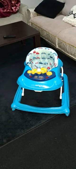 Caminadora para bebé azul