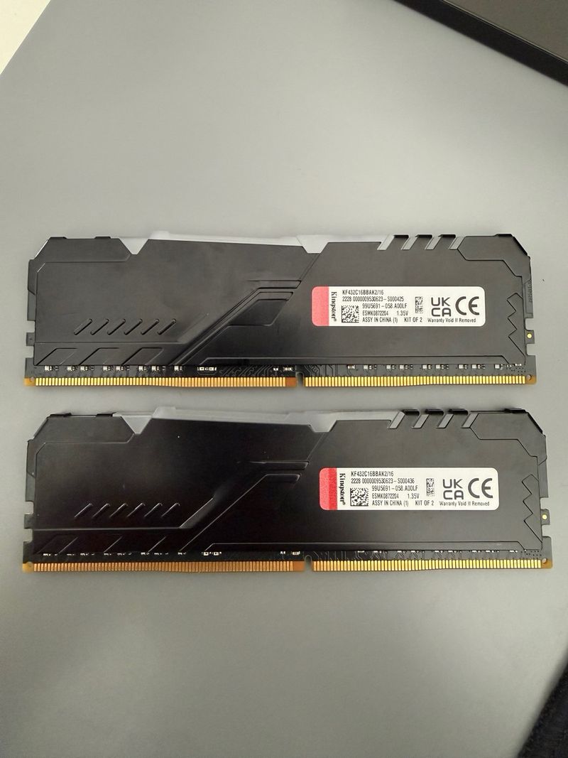 2x 8GB DDR4 3200MHz Kingston Fury Beast afbeelding 2