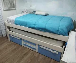 Cama nido infantil con armario