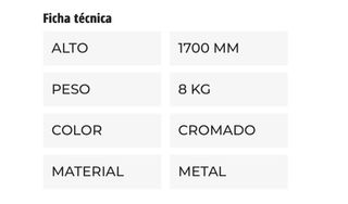 Perchero circular metal plateado