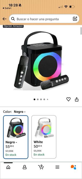 Altavoz Karaoke HIFI 2 Micrófonos Inalámbricos