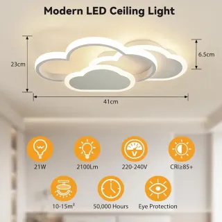 Lámpara Techo LED Infantil Nube 21W