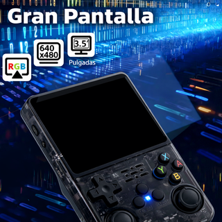 Consola Retro Portátil 128GB + Miles Juegos Negra