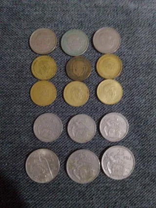 Lote de 15 monedas antiguas