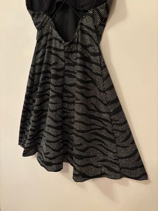 Vestito corto H&M nero glitterato