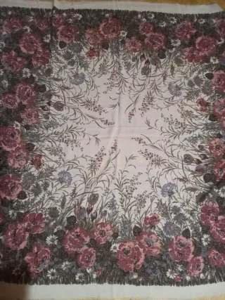 Fular estampado floral mujer