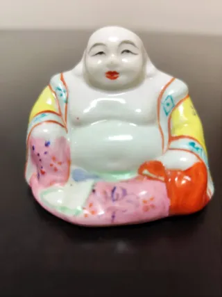 Lote de 3 Budas em Cerâmica (Vintage)