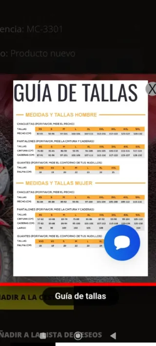 Mono de moto Compilo 2 piezas mujer Talla XL