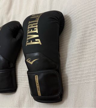 Guantes Boxeo Everlast Elite Negro/Dorado
