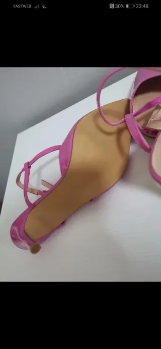 Scarpe donna tacco rosa n.41 (equiv. 40)