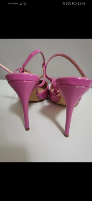 Scarpe donna tacco rosa n.41 (equiv. 40)