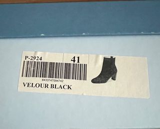 Botín ante negro tacón T/41 sin estrenar