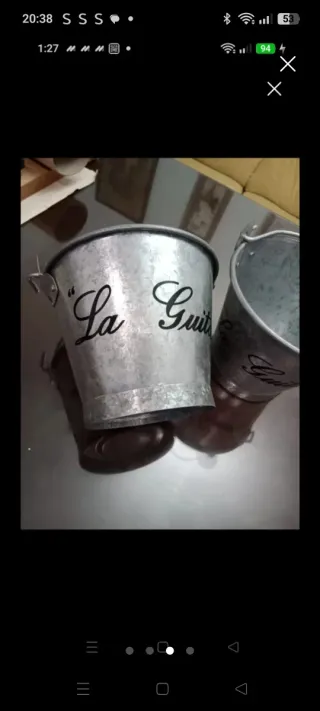 Pareja cubos enfriar vino metal