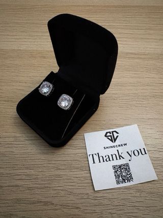 Orecchini Quadrati Effetto Diamante ShineCrew