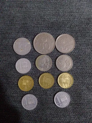 Lote de monedas antiguas