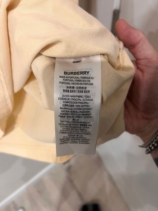 Camiseta Burberry L beige