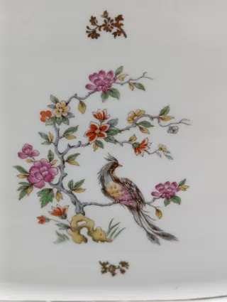 Bandeja ovalada porcelana francesa