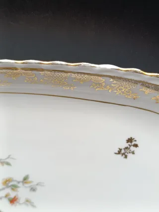 Bandeja ovalada porcelana francesa