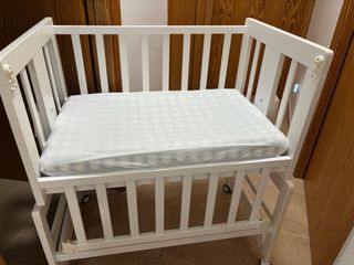 Minicuna Colecho Blanca 50x80 + Colchón