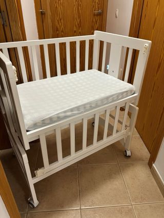 Minicuna Colecho Blanca 50x80 + Colchón