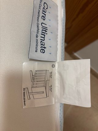 Minicuna Colecho Blanca 50x80 + Colchón