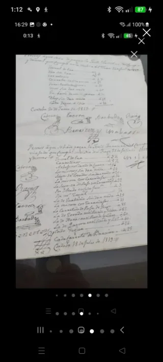 Documentos Históricos Antiguos 1812