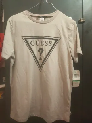 Camiseta para niño Guess Beige Talla L (16-18)